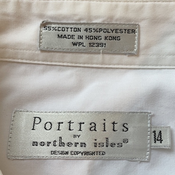 Portraits by Northern Isles White Button Down | 14 - Picture 3 of 6